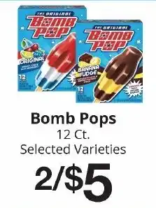 Hays Supermarket Bomb Pops offer