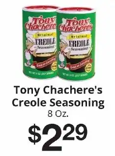 Hays Supermarket Tony Chachere's Creole Seasoning offer