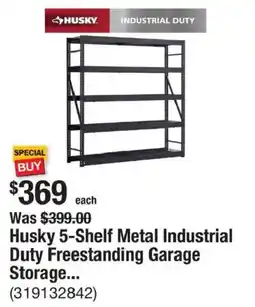 The Home Depot Husky 5-Shelf Metal Industrial Duty Freestanding Garage Storage offer
