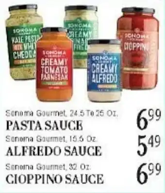 Sonoma Gourmet pasta sauce