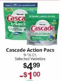 Hays Supermarket Cascade Action Pacs offer