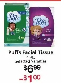 Hays Supermarket Puffs Facial Tissue offer