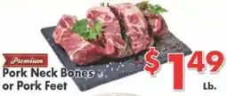 Valley Marketplace Premium Pork Neck Bones or Pork Feet offer