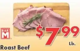 Valley Marketplace Bar M Roast Beef offer