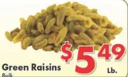 Valley Marketplace Green Raisins offer