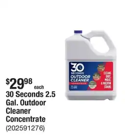 The Home Depot 30 seconds outdoor cleaner concentrate offer