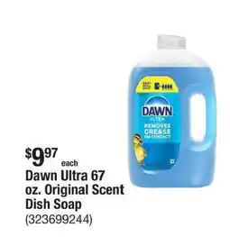 The Home Depot Dawn Ultra Original scent dish soap offer
