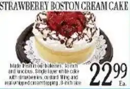 Lunardis Strawberry Boston Cream Cake offer