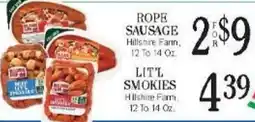 Lunardis Hillshire Farm rope sausage offer