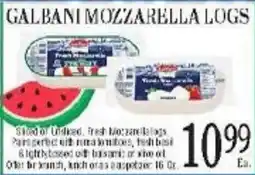 Lunardis Galbani mozzarella logs offer