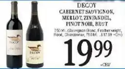 Lunardis Decoy cabernet sauvignon, merlot, zinfandel, pinot noir, brut offer