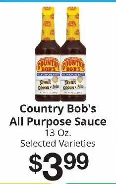 Hays Supermarket Country Bob's All Purpose Sauce offer