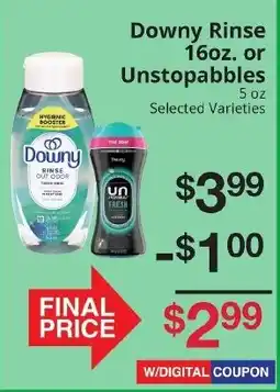 Hays Supermarket Downy Rinse offer