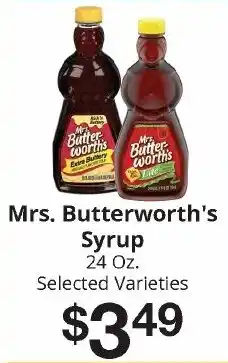 Hays Supermarket Mrs. Butterworth's Syrup offer