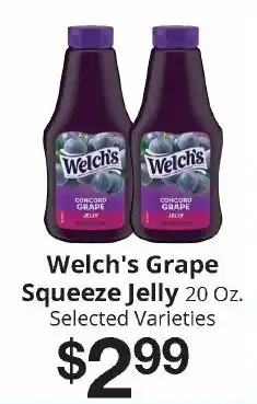 Hays Supermarket Welch's Grape Squeeze Jelly offer