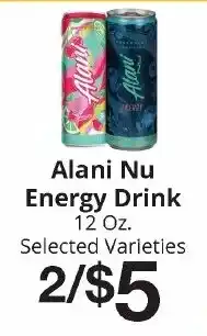 Hays Supermarket Alani Nu Energy Drink offer