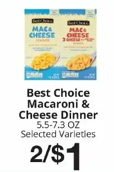 Hays Supermarket Best Choice Macaroni & Cheese Dinner offer