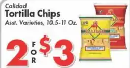 Valley Marketplace Calidad tortilla chips offer