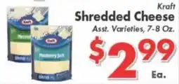 Valley Marketplace Kraft shredded cheese offer