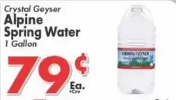 Valley Marketplace Crystal Geyser Alpine Spring Water offer