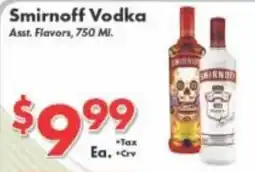 Valley Marketplace Smirnoff Vodka offer