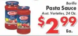 Valley Marketplace Barilla pasta sauce offer
