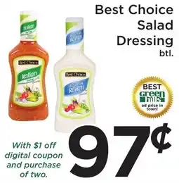 Green Hills Grocery Best Choice Salad Dressing offer