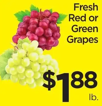 Fresh Red or Green Grapes