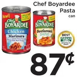 Green Hills Grocery Chef Boyardee pasta can offer