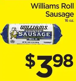 Green Hills Grocery Williams roll sausage offer
