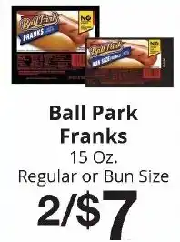 Hays Supermarket Ball Park Franks offer