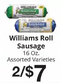Hays Supermarket Williams roll sausage offer
