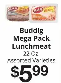 Hays Supermarket Buddig mega pack lunchmeat offer