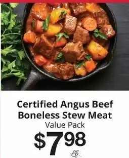 Hays Supermarket Certified Angus Beef Boneless Stew Meat offer