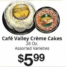 Hays Supermarket Café Valley Crème Cakes offer