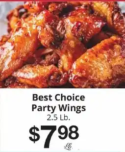 Hays Supermarket Best Choice Party Wings offer