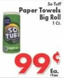 Valley Marketplace So Tuff paper towels offer