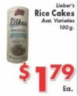 Valley Marketplace Lieber's Rice Cakes offer