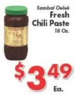 Valley Marketplace Sambal Oelek Fresh Chili Paste offer