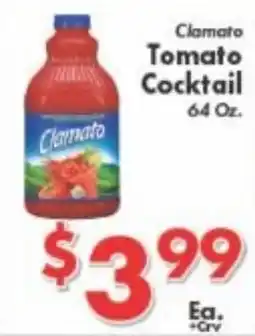 Valley Marketplace Clamato tomato cocktail offer