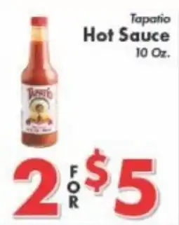 Valley Marketplace Tapatio Hot Sauce offer