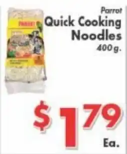 Valley Marketplace Parrot quick cooking noodles offer