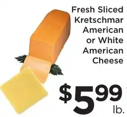 Green Hills Grocery Fresh Sliced Kretschmar American or White American Cheese offer
