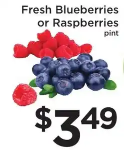 Green Hills Grocery Fresh Blueberries or Raspberries offer