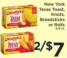Green Hills Grocery New York Bakery Texas Toast, Knots, Breadsticks or Rolls offer