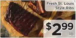 Green Hills Grocery Fresh St. Louis Style Ribs offer