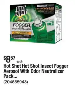 The Home Depot Hot Shot Hot Shot Insect Fogger Aerosol With Odor Neutralizer pack offer