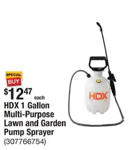 The Home Depot Hdx 1 Gallon Multi-Purpose Lawn and Garden Pump Sprayer offer