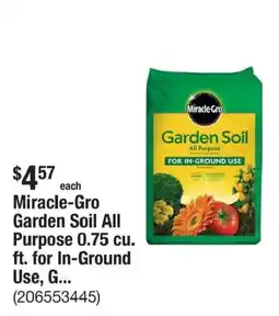 The Home Depot Miracle-Gro Garden Soil All Purpose offer