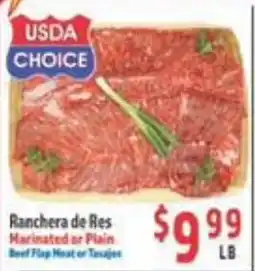 La Bonita Supermarkets Usda choice ranchera de res offer